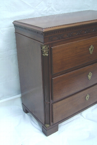 Antique A 19th Century Continental Mahogany Chest of Drawers