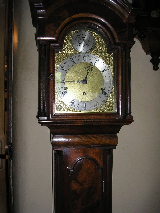 Antique Superb Mahogany Granddaughter Clock ANTIQUES.CO.UK