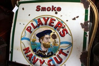 Players Enamel Sign