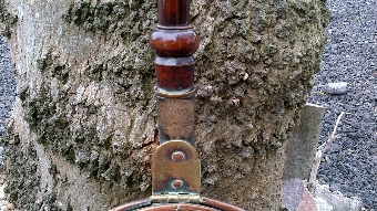 Antique Victorian Copper Warming Pan with original handle