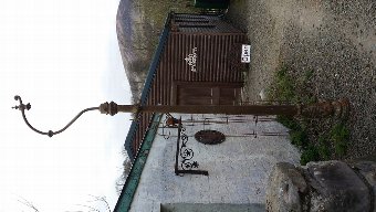 Antique Cast Iron Lamp Post