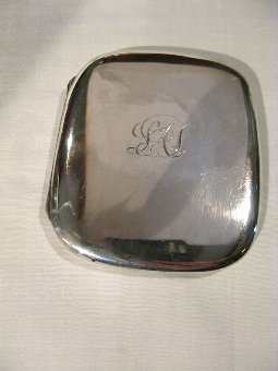 Antique silver card - cigarette case