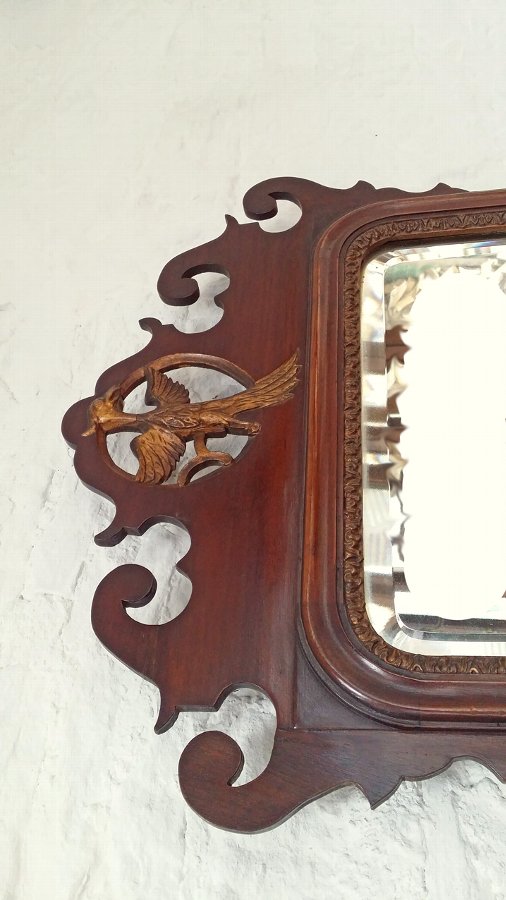 19th Century Mahogany Mirror 