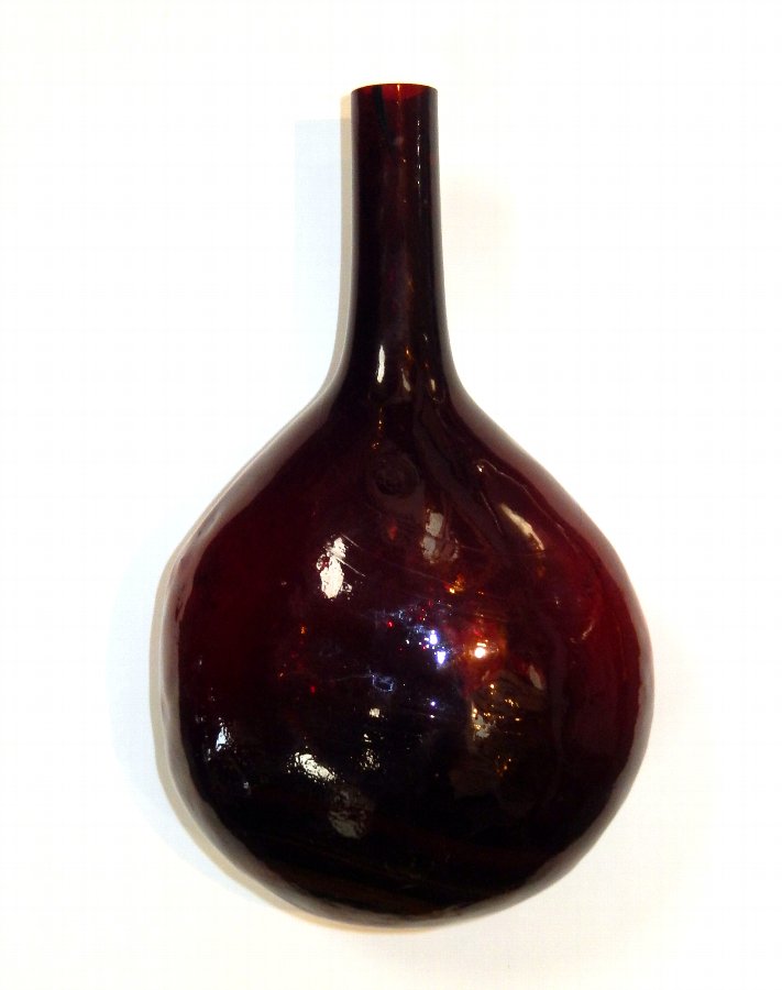 Circa 1850 Hand Blown Venetian Glass Bottle