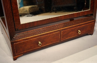 Antique Antique Mahogany Large Table Mirror