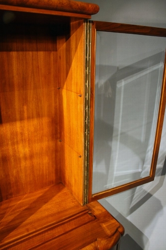 Antique Walnut Art Deco Display Cabinet / Bookcase