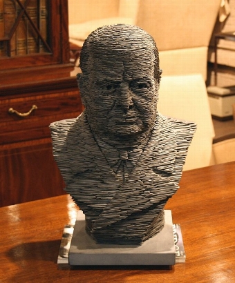 Antique Bust of Churchill - by Stephen Kettle
