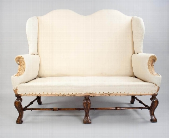 Antique Howard and Sons Country Sofa Camel Back