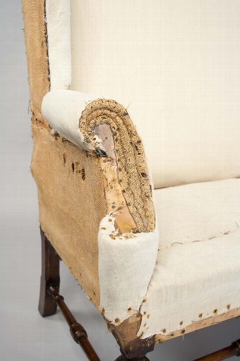 Antique Howard and Sons Country Sofa Camel Back