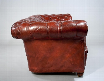 Antique Late 19th Century Leather Chesterfield 