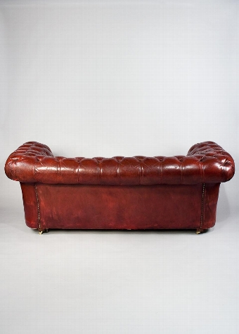 Antique Late 19th Century Leather Chesterfield 
