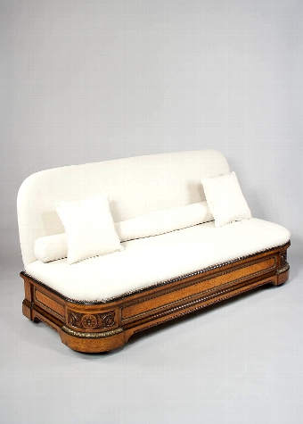 Antique Exceptional Quality 19th Century Walnut Sofa