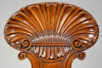 Antique Fine Quality Regency Mahogany Hall Chair 