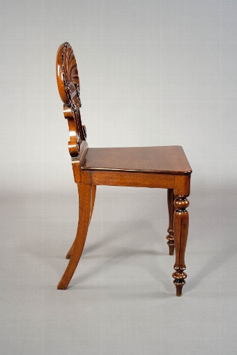 Antique Fine Quality Regency Mahogany Hall Chair 