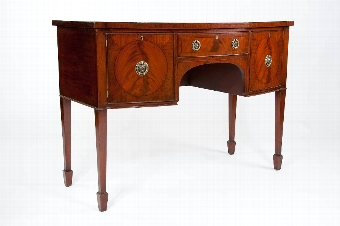 A late 19th Century Mahogany Bow Sideboard