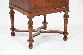 Antique Figured Walnut Bedside Cupboard / Lamp Table
