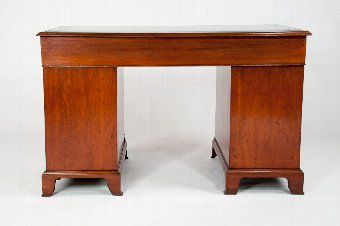 Antique 19th Century Mahogany Pedestal Writing Desk