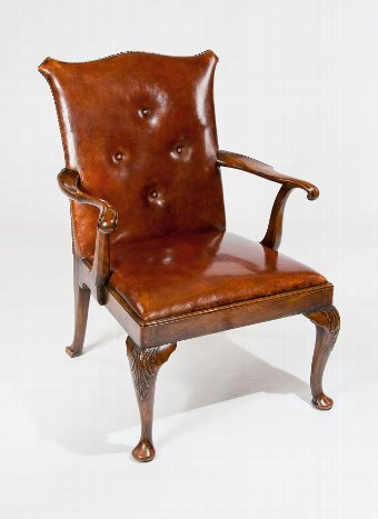 Good Quality 1920's Walnut Armchair by Tozer