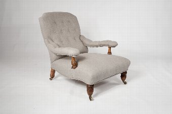 Antique 19th Century Howard and Sons Style Armchair 