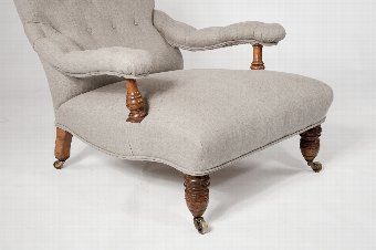Antique 19th Century Howard and Sons Style Armchair 