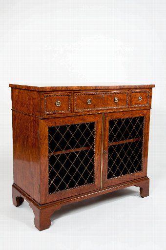 Exceptional Quality Antique Regency Mahogany Side Cabinet