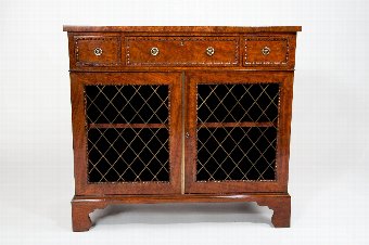 Antique Exceptional Quality Antique Regency Mahogany Side Cabinet