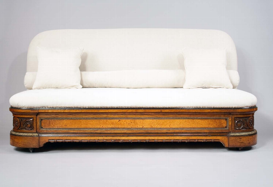 Antique Exceptional Quality 19th Century Walnut Sofa
