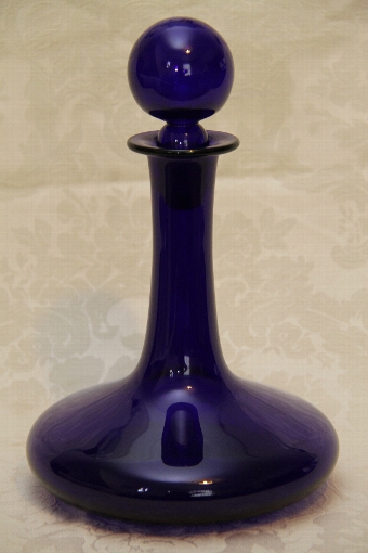 Bristol Blue Ships Decanter