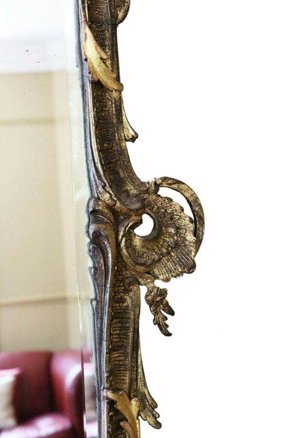 Antique Antique large fine quality early 19th Century gilt overmantle or wall mirror