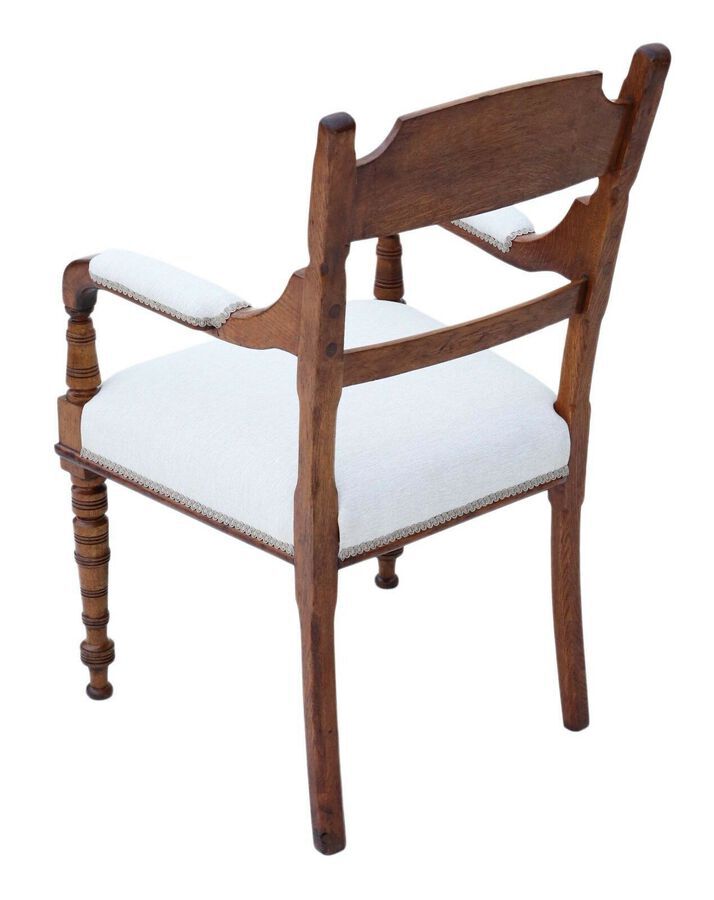 Antique Antique Victorian C1880 oak armchair desk chair