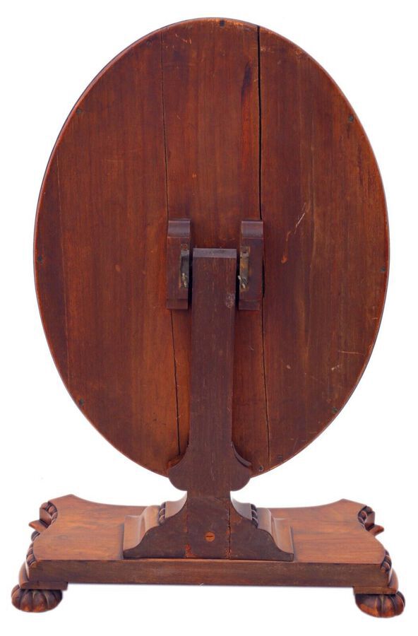 Antique ANTIQUE LARGE FINE QUALITY REGENCY C1825 MAHOGANY DRESSING TABLE SWING MIRROR