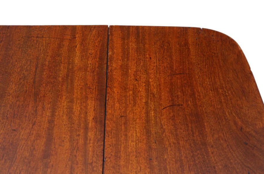 Antique Antique fine quality Regency C1825 mahogany pedestal Pembroke sofa dining table