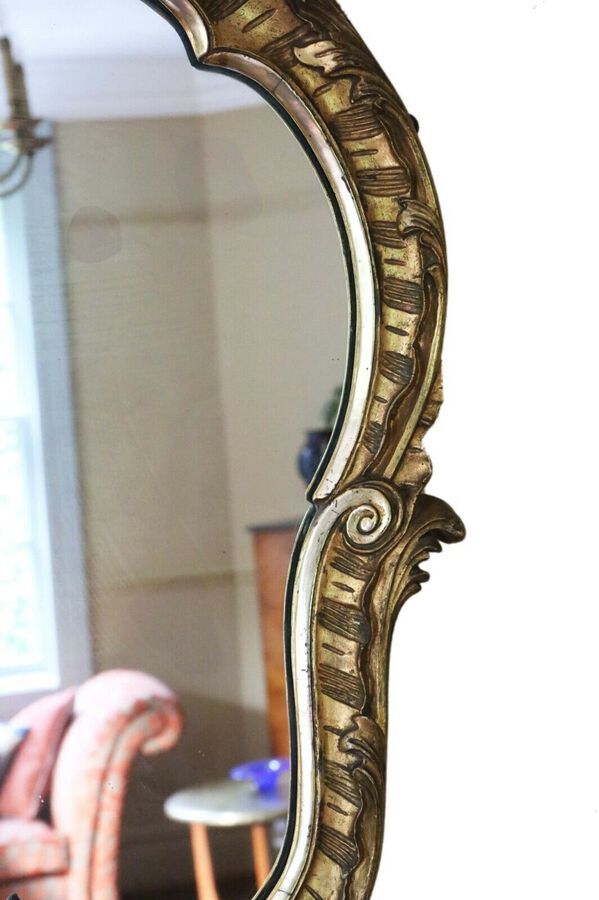 Antique Antique large fine quality gilt 19th Century overmantle or wall mirror