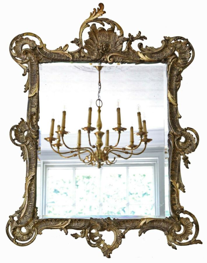 Antique Antique large fine quality early 19th Century gilt overmantle or wall mirror