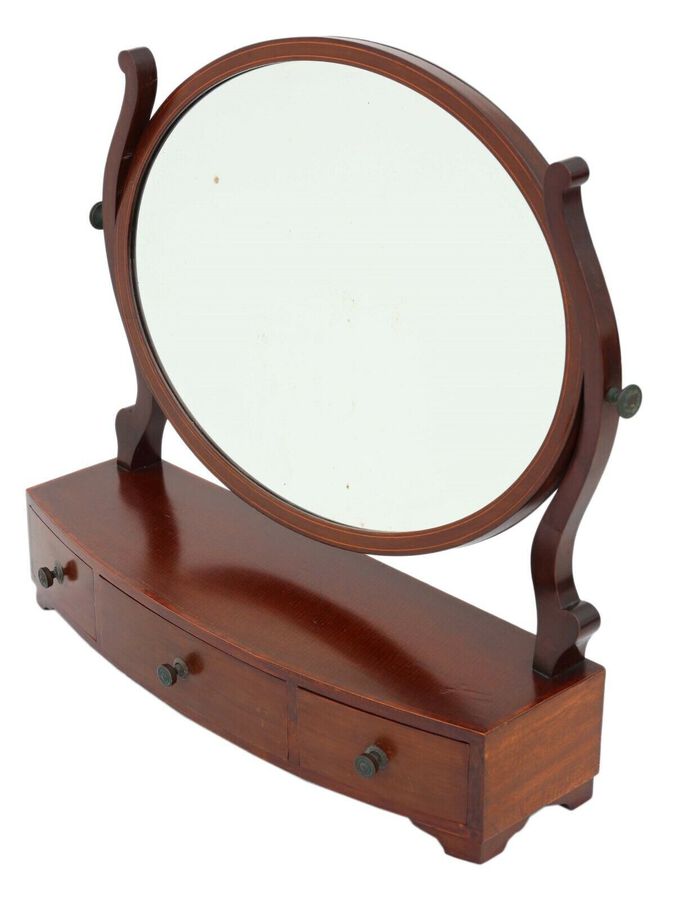 Antique fine quality dressing table swing mirror toilet C1880