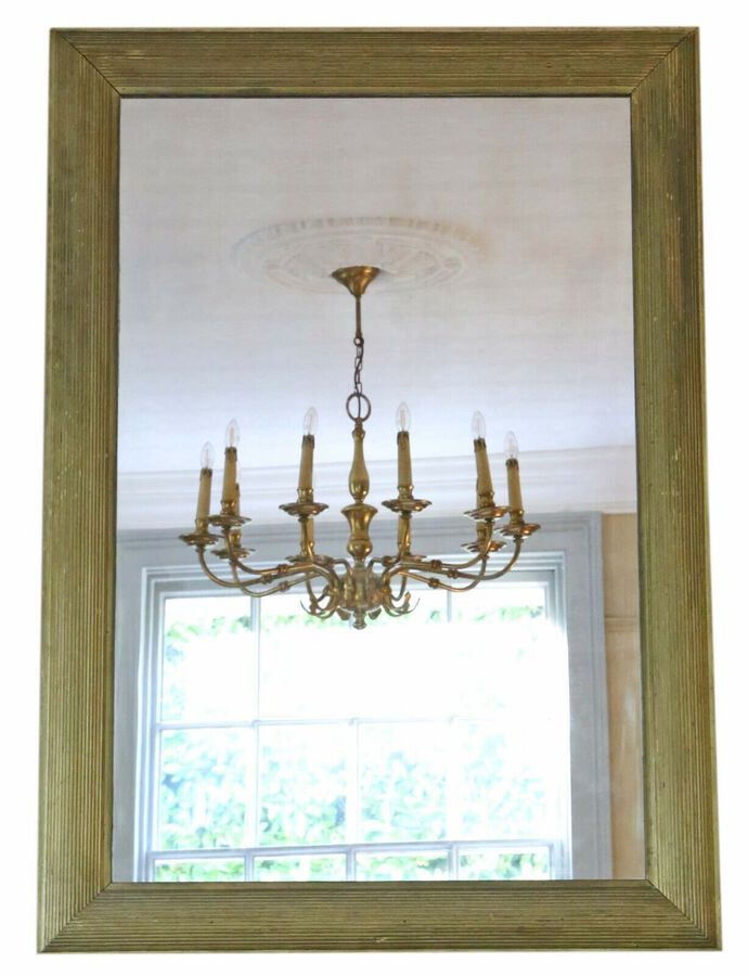 Antique large quality gilt overmantle or wall mirror C1900-1920 Art Deco