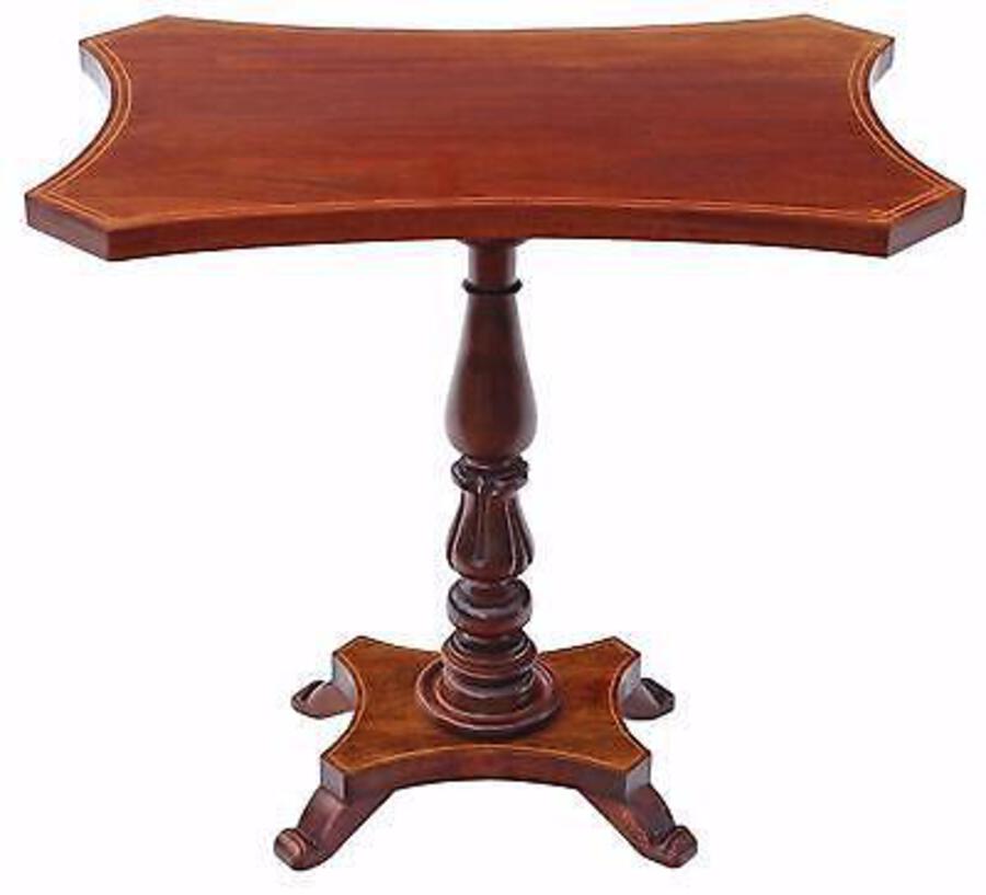 Antique quality reproduction Regency G. Smith mahogany wine table side