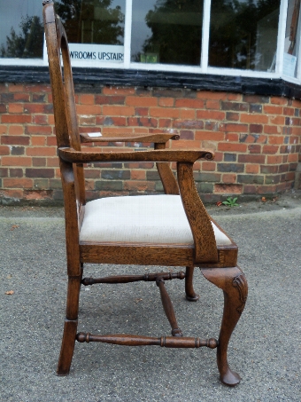 Antique Oak Carver Chair