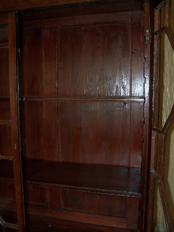 Antique Mahogany Cupboard Bookcase