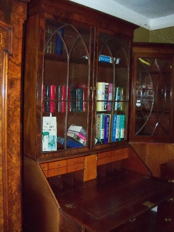 Antique Mahogany Bureau Bookcase