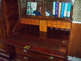 Antique Mahogany Bureau Bookcase