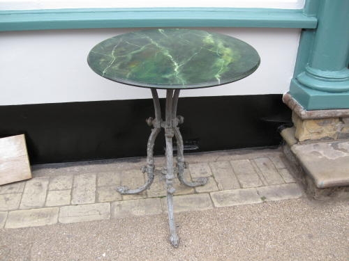 Antique cast iron table 