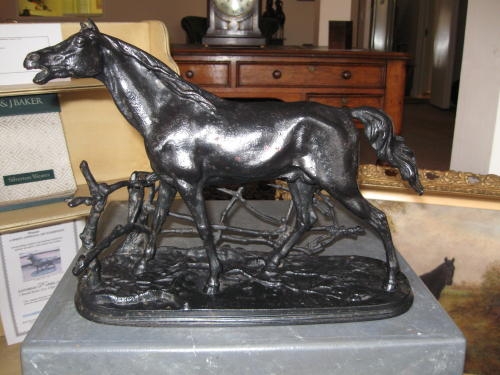 Antique Russian cast horse study