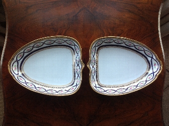 PAIR OF HEART SHAPED WEDGWOOD PORCELAIN DISHES