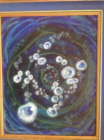 J HELLEN, CONTEMPORARY, OIL ON BOARD