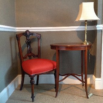 ANTIQUE EDWARDIAN (C1900) OVAL MAHOGANY OCCASIONAL TABLE