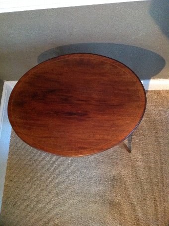 Antique ANTIQUE EDWARDIAN (C1900) OVAL MAHOGANY OCCASIONAL TABLE