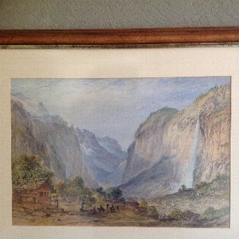 GEORGE BARNARD (1815-1890) PENCIL & WATERCOLOUR 