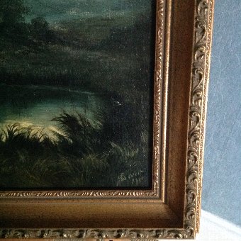 Antique G. LEVETT, OIL ON CANVAS 