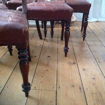 Antique ANTIQUE VICTORIAN (C1880) SET OF SIX MAHOGANY BALLOON BACK CHAIRS